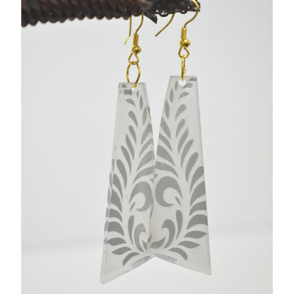 Silver Ferns Long Earrings