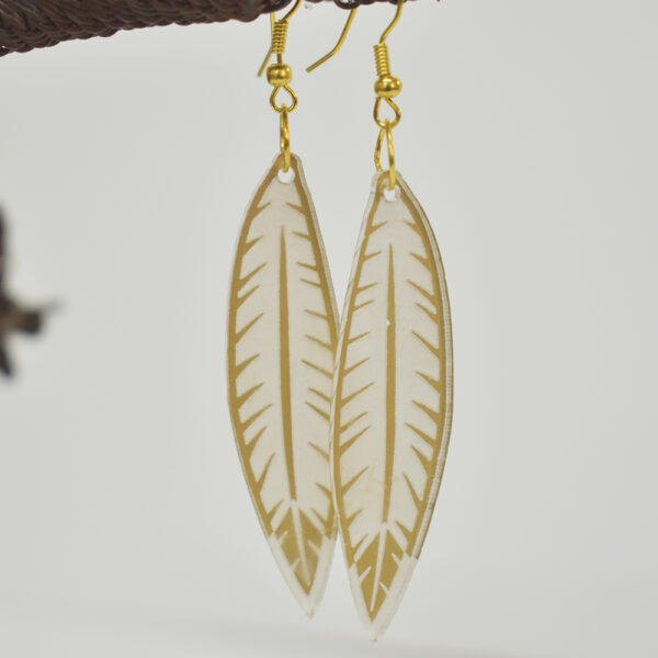 acrylic feather earrings