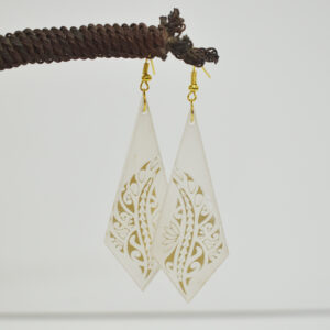 Gold Tattoo Diamond Tear Drop earrings