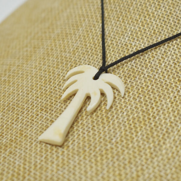 Bone Palm Tree Pendant