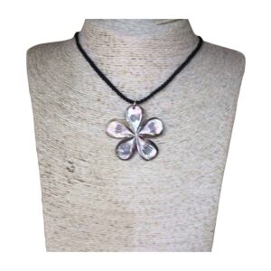 Mother of Pearl Flower Necklace - 2.