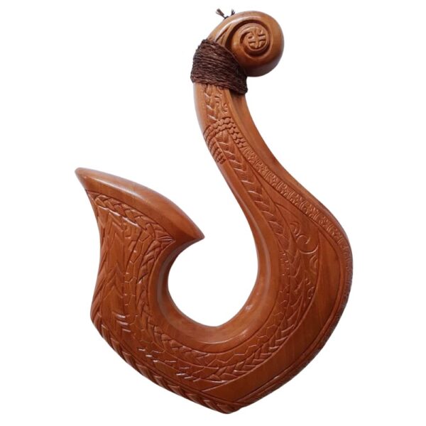 carved wooden hook