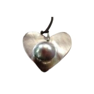 heart shaped mabe mother of pearl shell