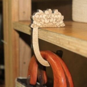 wooden bag hanger